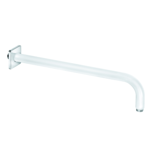 Kludi A bras de douche 6653491-00 saillie 400mm, blanc, DN 15, avec rosace coulissante 61x61mm