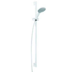 Kludi Freshline shower set 6784091-00 white/chrome, with wall bar 900mm, glides, hand shower