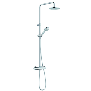 Kludi DIVE S 3S thermostatic dual shower system 6807905-00 with hand shower, chrome