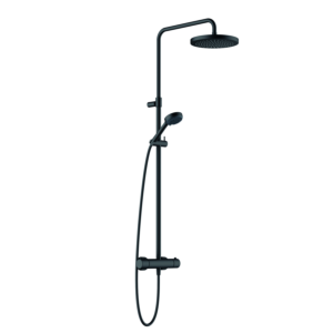 Kludi Logo Thermostat-Dual-Shower-System 6808239-00 drei Strahlarten, mattschwarz