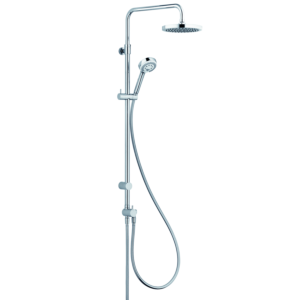 Kludi Logo dual shower system 6809105-00 chrome, with overhead and hand shower
