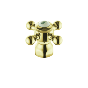 Kludi Adlon Kreuzgriff 753004500 Cold, vergoldet