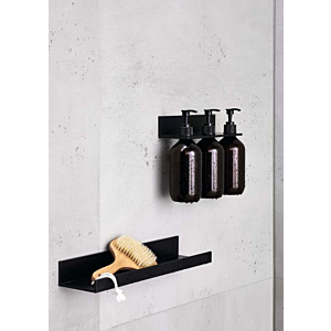 Étagère Laufen ASSIST H383AS14500001 257 x 101 mm, 3 distributeurs de savon, noir mat