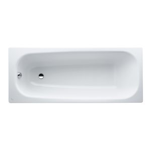 Laufen Pro Einbau-Badewanne 2249500000401 170 x 70 cm, Stahl, weiß, ohne Antislip