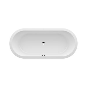 Laufen PRO Einbau-Badewanne H2419500000001 180 x 80 cm, oval, aus Marbond, weiß