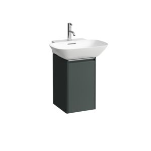 LAUFEN BASE für INO Waschtischunterschrank H4030221102661 31,5x51,5cm, Tür, Scharnier rechts, Griff Aluminium eloxiert, verkehrsgrau