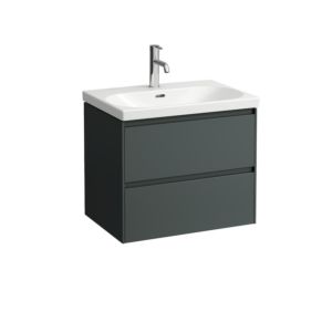 LAUFEN Lani Waschtischunterschrank H4035421122661 63,6x51,5x44,2cm, 2 Schubladen, verkehrsgrau