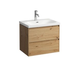 LAUFEN Lani Waschtischunterschrank H4035421122671 63,6x51,5x44,2cm, 2 Schubladen, Wildeiche