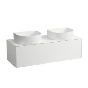 LAUFEN Sonar drawer unit / sideboard H4054240341701 117.5x34x45.5cm, cut-out left / right, matt white