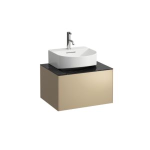 LAUFEN Sonar drawer H4054310341401 57.5x34x45.5cm, 2000 drawer, gold / Nero Marquina