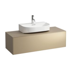 LAUFEN Sonar Schubladenelement/Sideboard H4054510340401 117,5x34x45,5cm, Ausschnitt Mitte, Gold