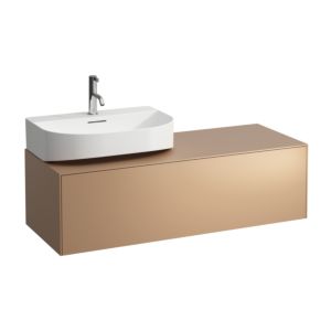 LAUFEN Sonar Schubladenelement/Sideboard H4054520340411 117,5x34x45,5cm, Ausschnitt links, Kupfer