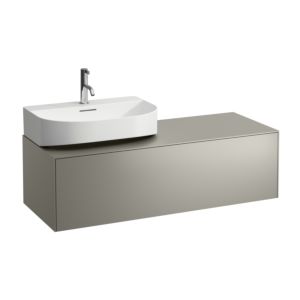 LAUFEN Sonar Schubladenelement/Sideboard H4054520340421 117,5x34x45,5cm, Ausschnitt links, Titan