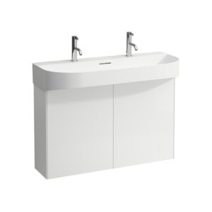 LAUFEN Sonar Waschtisch-Unterbau H4054840341701 97,5x60x24cm, 2 Türen, Weiß matt