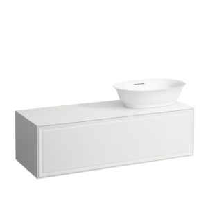 LAUFEN The new classic drawer unit / sideboard H4060820851701 117.5x34.5x45.5cm, 2000 drawer, washstand cut-out on the right, matt white