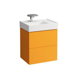 LAUFEN Kartell H4075580336431 58x60x45cm, 2 tiroirs, brun ocre