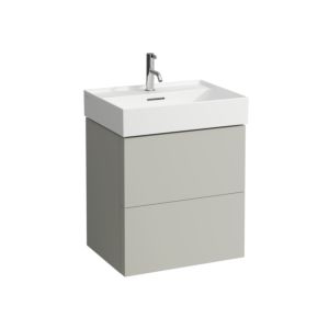 LAUFEN Kartell Waschtisch-Unterschrank H4075690336411 58x60x45cm, 2 Schubladen, kieselgrau