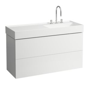 LAUFEN Kartell H4076490336401 118x60x45cm, 2 drawers, matt white