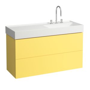 LAUFEN Kartell H4076490336441 118x60x45cm, 2 drawers, senfgelb