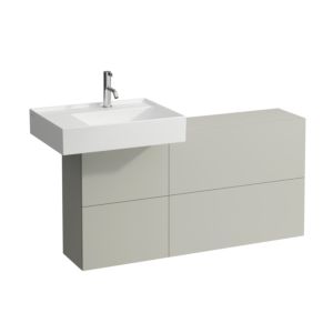 Laufen Kartell Waschtischunterschrank 120x61x27cm 4082910336411, Ausschnitt links, kieselgrau