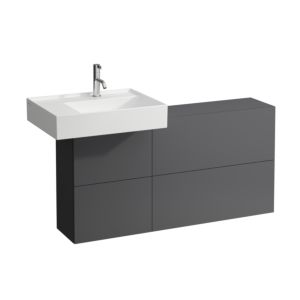 Laufen Kartell Waschtischunterschrank 120x61x27cm 4082910336421, Ausschnitt links, schiefergrau
