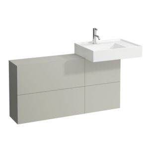 Laufen Kartell Waschtischunterschrank 120x61x27cm 4082920336411, Ausschnitt rechts, kieselgrau