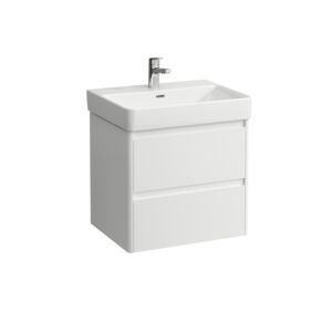 Base Laufen pour meuble-lavabo PRO S H4112721082601 57,2 x 51,5 x 44,6 cm, 2 tiroirs, blanc mat