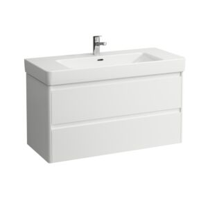 Laufen vanity unit BASE for PRO S H4113121082601 102.1x51.5x44.6cm, 2 drawers, matt white
