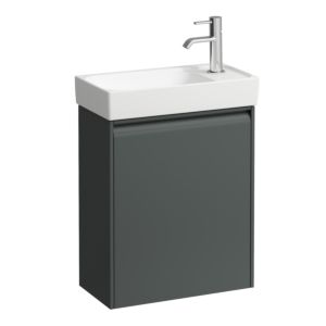 Laufen Meda meuble sous-vasque H4215520112661 43,7x51,5x22,2cm, 1 porte, charnière à droite, gris signalisation