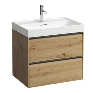 Laufen Meda vanity unit H4215820112671 63.6x51.5x44.8cm, 2 drawers, wild oak