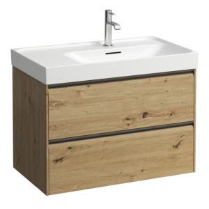 Laufen Meda vanity unit H4215920112671 78.4x51.5x44.8cm, 2 drawers, wild oak