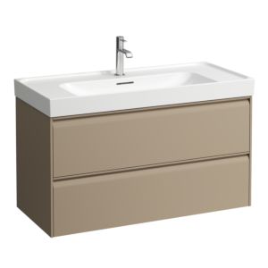 Laufen Meda meuble sous-vasque H4216220114651 98,4x51,5x44,8cm, 2 tiroirs, cappucino