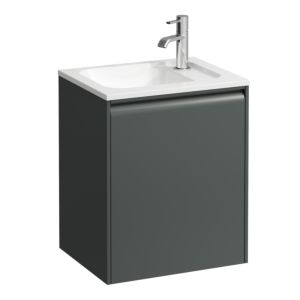 Laufen Meda meuble sous-vasque H4216620112661 43,7x51,5x33,9cm, 1 porte, charnière à droite, gris signalisation