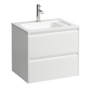 Laufen Meda meuble sous-vasque H4216720112601 57,2x50,4x44,2cm, 2 tiroirs, blanc mat