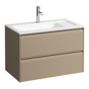 Laufen Meda meuble sous-vasque H4216820114651 77,2x50,4x44,2cm, 2 tiroirs, cappucino