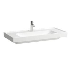 Laufen Meda washbasin H8101190001581 100x46cm, built-under, without overflow, 3 tap holes, white