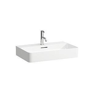 Lavabo LAUFEN VAL 8102840001081, 65x42cm, 3 trous pour robinetterie et trop-plein, céramique saphir