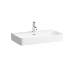 Lavabo LAUFEN VAL 8102854001081, 75x42cm, LCC, 3 trous pour robinetterie, avec trop-plein, céramique saphir