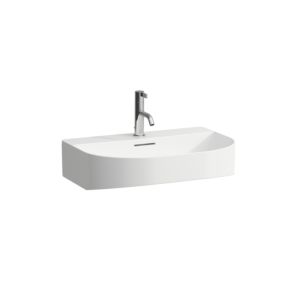 LAUFEN Sonar H8163420001581 60x42cm, dessous rectifié, mural, sans trop-plein, avec 3 trous pour robinetterie, blanc