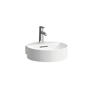 LAUFEN match1 Val Cloakroom basin H8132817571091 40x42.5cm, matt white, without tap hole, with overflow