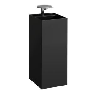 Laufen Kartell Waschtisch 8113310201581 schwarz 37,5x43,5x90cm, freistehend, 3 Hahnlöcher