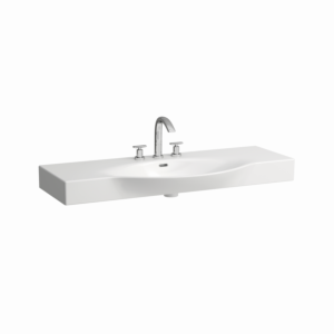Laufen Palace Waschtisch 8117040001041 120 x 51 cm, ungeschnitten, weiß, 1 Hahnloch