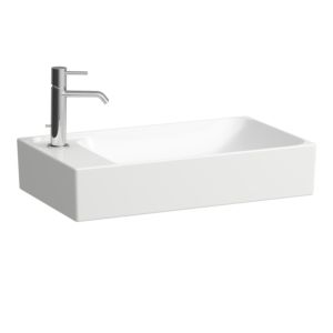 Laufen Meda Waschtisch-Schale H8121137571131 60x35cm, ohne Überlauf, HL links, weiß matt