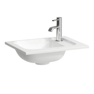 Laufen Meda hand washbasin H8141100001141 44x34cm, made of Marbond, without overflow, with tap hole, white