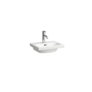 Laufen Lua lave-mains H8150810001091 45x35cm, à encastrer, blanc , avec trop-plein, sans trou pour robinet