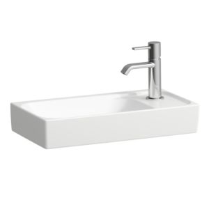 Laufen Meda Handwaschbecken H8151134001141 46x23,5cm, unterbaufähig, ohne Überlauf, ohne Hahnloch, weiß mit LCC