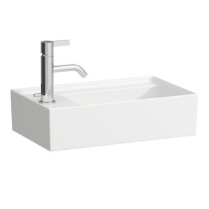 Laufen Kartell Handwaschbecken 8153354001121 46x28cm, weiß LCC, o. Hahnl. links, Saphirkeramik