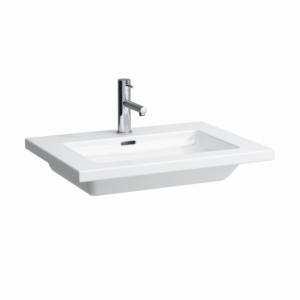 Laufen Living Square Waschtisch 8164320001041 65 x 48 cm, Einbau von oben, Hahnloch, Überlauf