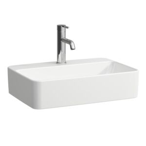 Laufen SAVOY washbasin bowl H8169450001041 38x55cm, rectangular, with overflow, 1 tap hole, white