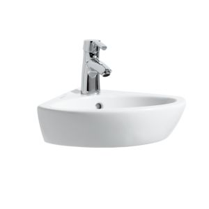 LAUFEN Pro B lavabo d&#39;angle 8169580001041 44 x 38 cm, blanc , 2000 , avec trop-plein